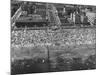 Aerial View of Crowds Enjoying a Hot 4th of July at Rockaway Beach-Sam Shere-Mounted Photographic Print