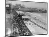 Aerial View of Crowds on a Boardwalk-null-Mounted Photographic Print