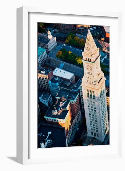 Aerial View of Custom House Tower, Boston, MA-null-Framed Photographic Print