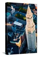 Aerial View of Custom House Tower, Boston, MA-null-Stretched Canvas