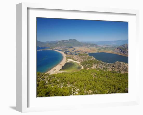 Aerial View of Dalyan, Dalaman, Anatolia, Turkey, Asia Minor, Eurasia-Sakis Papadopoulos-Framed Photographic Print