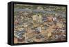 Aerial View of Dayton, Ohio-null-Framed Stretched Canvas