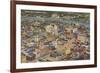 Aerial View of Dayton, Ohio-null-Framed Premium Giclee Print