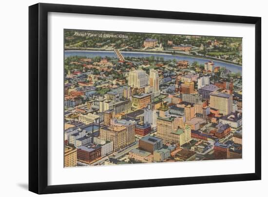 Aerial View of Dayton, Ohio-null-Framed Art Print