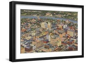 Aerial View of Dayton, Ohio-null-Framed Art Print