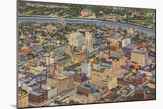 Aerial View of Dayton, Ohio-null-Mounted Art Print