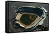 Aerial View of Dodger Stadium with Parking Lots-null-Framed Stretched Canvas