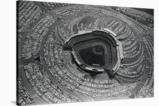 Aerial View of Dodger Stadium-null-Stretched Canvas