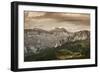 Aerial View of Dolomite Alps Against Tranquil Clouds, Northern Italy-null-Framed Photographic Print