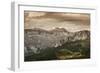 Aerial View of Dolomite Alps Against Tranquil Clouds, Northern Italy-null-Framed Photographic Print