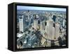 Aerial View of Downtown Boston, Massachusetts, USA-John Coletti-Framed Stretched Canvas