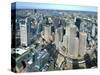 Aerial View of Downtown Boston, Massachusetts, USA-John Coletti-Stretched Canvas