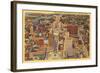 Aerial View of Downtown Buffalo, New York-null-Framed Art Print