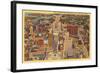 Aerial View of Downtown Buffalo, New York-null-Framed Art Print