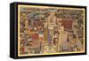Aerial View of Downtown Buffalo, New York-null-Framed Stretched Canvas