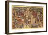 Aerial View of Downtown Buffalo, New York-null-Framed Art Print