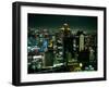 Aerial View of Downtown Skyline, Osaka, Japan-Nancy & Steve Ross-Framed Photographic Print