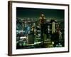 Aerial View of Downtown Skyline, Osaka, Japan-Nancy & Steve Ross-Framed Photographic Print