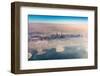 Aerial view of downtown skyline with Burj Khalifa skyscraper, Dubai, United Arab Emirates-Stefano Politi Markovina-Framed Photographic Print