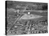 Aerial View of Drive-In Theater in Rural Indiana, Ca. 1955.-Kirn Vintage Stock-Stretched Canvas