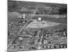 Aerial View of Drive-In Theater in Rural Indiana, Ca. 1955.-Kirn Vintage Stock-Mounted Photographic Print