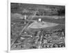 Aerial View of Drive-In Theater in Rural Indiana, Ca. 1955.-Kirn Vintage Stock-Framed Photographic Print