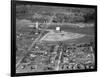 Aerial View of Drive-In Theater in Rural Indiana, Ca. 1955.-Kirn Vintage Stock-Framed Photographic Print