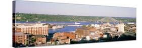 Aerial View of Dubuque, Iowa, USA-null-Stretched Canvas