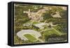 Aerial View of Duke University, Durham, North Carolina-null-Framed Stretched Canvas