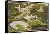 Aerial View of Duke University, Durham, North Carolina-null-Framed Stretched Canvas