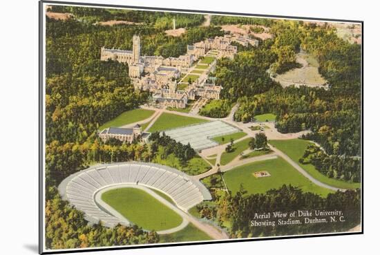 Aerial View of Duke University, Durham, North Carolina-null-Mounted Art Print