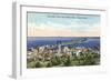 Aerial View of Duluth, Minnesota-null-Framed Art Print