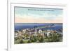 Aerial View of Duluth, Minnesota-null-Framed Premium Giclee Print