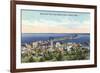 Aerial View of Duluth, Minnesota-null-Framed Premium Giclee Print