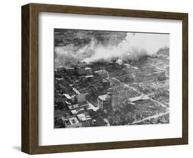 Aerial View of Earthquake Damage-null-Framed Photographic Print