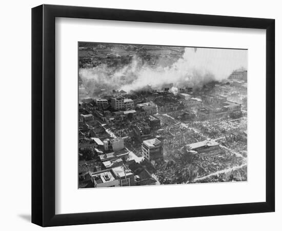 Aerial View of Earthquake Damage-null-Framed Photographic Print