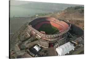 Aerial View of Earthquake Damaged Stadium-Paul Richards-Stretched Canvas