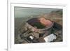 Aerial View of Earthquake Damaged Stadium-Paul Richards-Framed Photographic Print