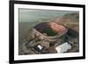 Aerial View of Earthquake Damaged Stadium-Paul Richards-Framed Photographic Print