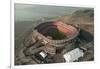 Aerial View of Earthquake Damaged Stadium-Paul Richards-Framed Photographic Print