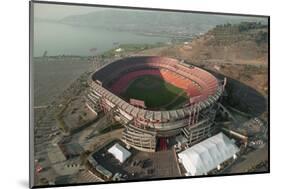 Aerial View of Earthquake Damaged Stadium-Paul Richards-Mounted Photographic Print