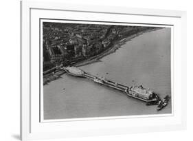 Aerial View of Eastbourne, Sussex, from a Zeppelin, 1931-null-Framed Giclee Print