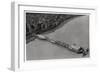 Aerial View of Eastbourne, Sussex, from a Zeppelin, 1931-null-Framed Premium Giclee Print