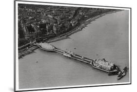 Aerial View of Eastbourne, Sussex, from a Zeppelin, 1931-null-Mounted Premium Giclee Print