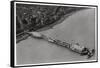 Aerial View of Eastbourne, Sussex, from a Zeppelin, 1931-null-Framed Stretched Canvas