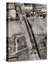 Aerial View of Edmund Pettus Bridge During the Selma Alabama Voting Rights Campaign, 1965-null-Stretched Canvas