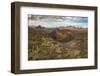 Aerial view of El Cuervo Volcano, Timanfaya National Park, Lanzarote, Las Palmas-Frank Fell-Framed Photographic Print