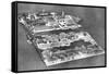 Aerial View of Ellis Island Immigration Station, New York, USA, 1926-null-Framed Stretched Canvas