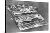 Aerial View of Ellis Island Immigration Station, New York, USA, 1926-null-Stretched Canvas