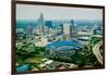 Aerial view of Ericcson Stadium and Charlotte, NC-null-Framed Photographic Print